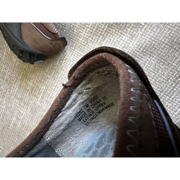 Clarks PRIVO BROWN SUEDE LEATHER ATHLETIC COMFORT SLIDES CLOGS LOAFERS 7M - Picture 6 of 9